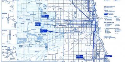 ჩიკაგოში ავტობუსის სისტემა რუკა