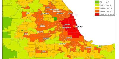 დემოგრაფიული რუკა ჩიკაგოში