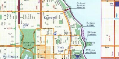 ჩიკაგოში ველოსიპედით ქუჩა რუკა