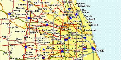 ქალაქის რუკა ჩიკაგოში