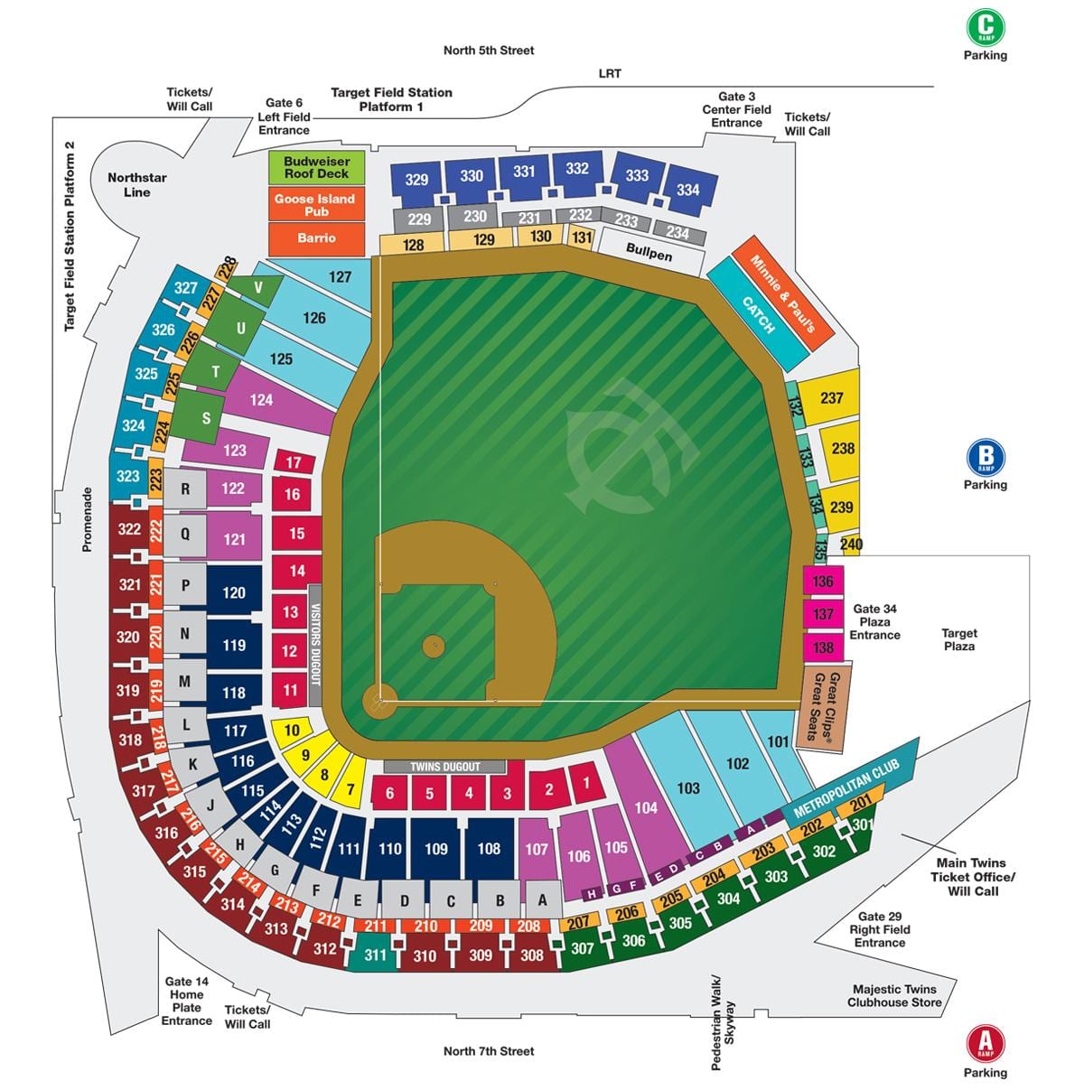 wrigley სფეროში ჯდომისას რუკაზე ადგილს ნომრები