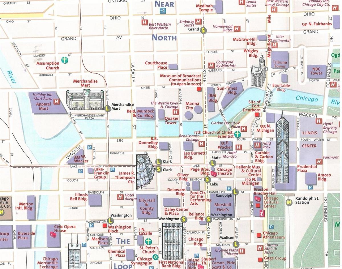რუკა ქალაქ ჩიკაგოში