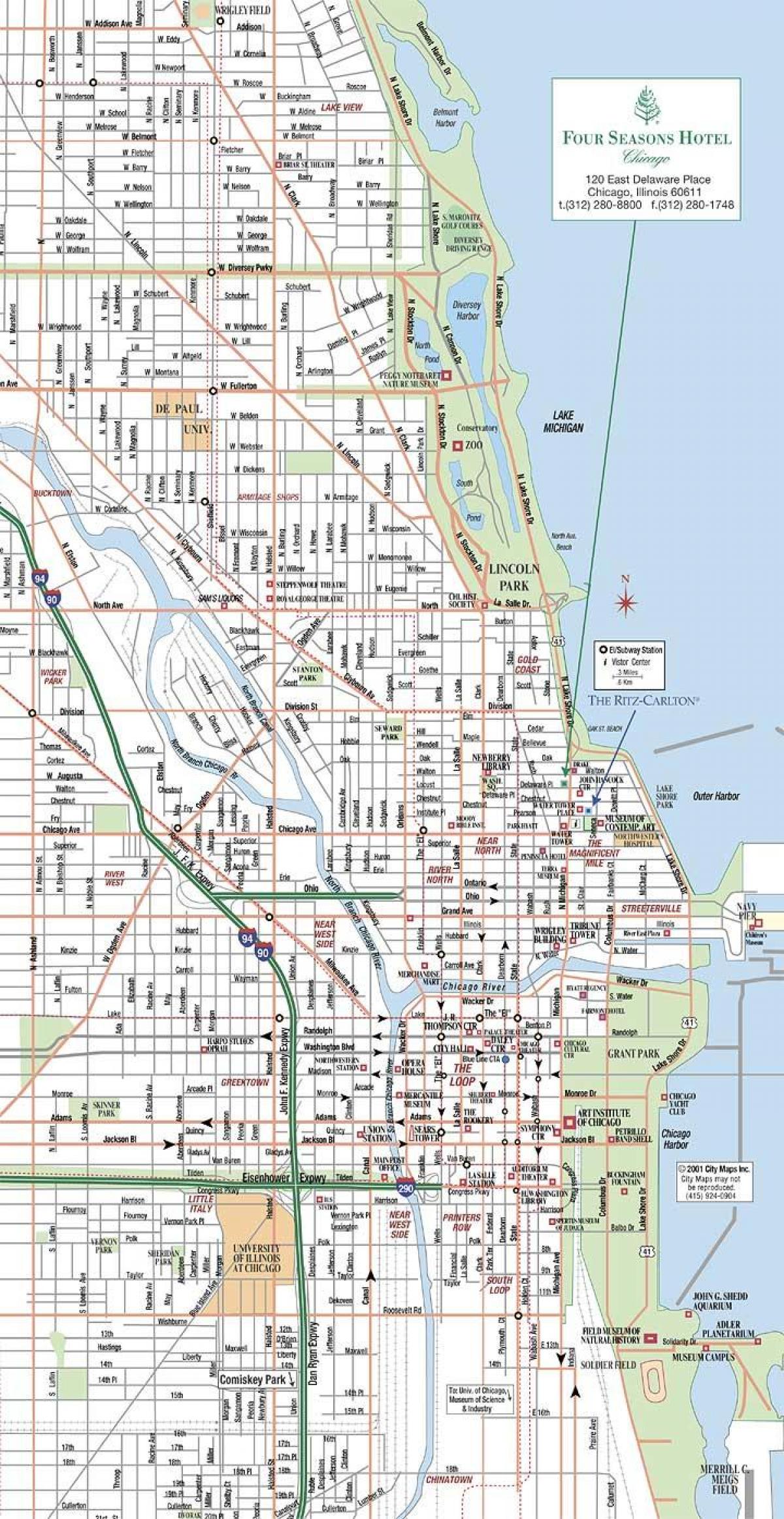 ქუჩის რუკა ჩიკაგოში