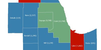 რუკა cook county